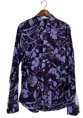 Size L | GEORG ROTH Los Angeles Men’s Button Front Abstract Floral Casual Shirt